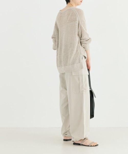 URBAN RESEARCH（アーバンリサーチ）の「ブライトクロスカーゴパンツ（カーゴパンツ・レディース・ライトベージュ/ブラック・38/36）」の15枚目の写真