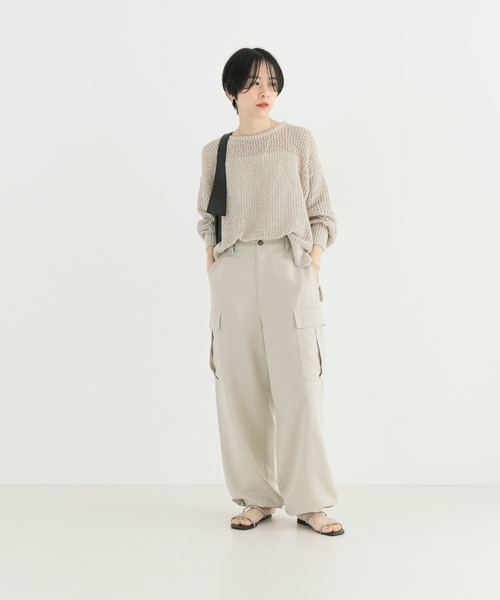 URBAN RESEARCH（アーバンリサーチ）の「ブライトクロスカーゴパンツ（カーゴパンツ・レディース・ライトベージュ/ブラック・38/36）」の17枚目の写真