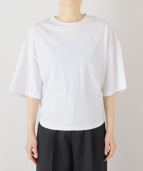 TELA（テラ）の「【TELA/テラ】 S/S back open T：Tシャツ（Tシャツ/カットソー・レディース・ホワイト・SMALL）」の5枚目の写真