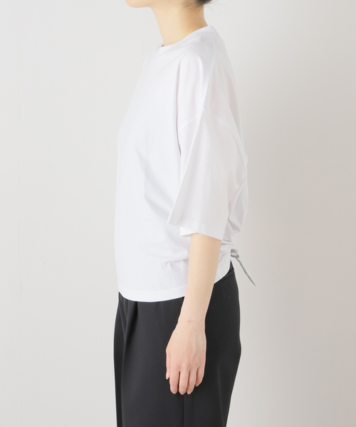TELA（テラ）の「【TELA/テラ】 S/S back open T：Tシャツ（Tシャツ/カットソー・レディース・ホワイト・SMALL）」の6枚目の写真