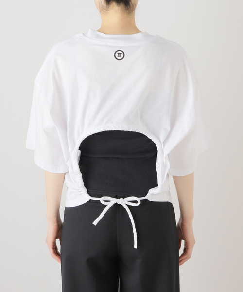 TELA（テラ）の「【TELA/テラ】 S/S back open T：Tシャツ（Tシャツ/カットソー・レディース・ホワイト・SMALL）」の7枚目の写真
