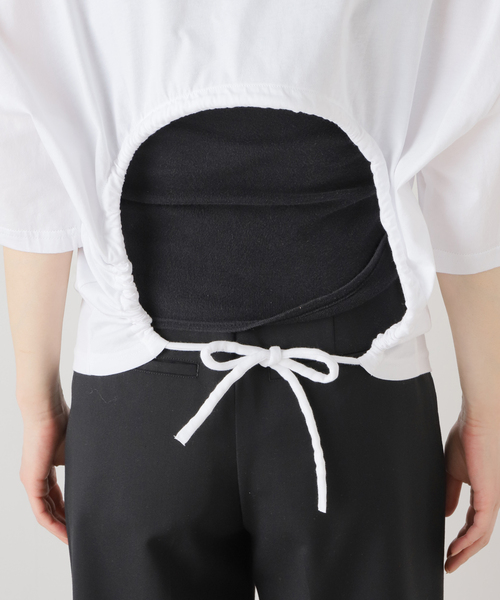 TELA（テラ）の「【TELA/テラ】 S/S back open T：Tシャツ（Tシャツ/カットソー・レディース・ホワイト・SMALL）」の11枚目の写真