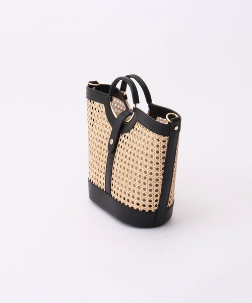 NOLLEY’S（ノーリーズ）の「【ANTONELLO MASI/アントネッロマージ】◇【WEB限定】ラタンリングハンドルトートバッグ（トートバッグ・レディース・ベージュ系その他3/ブラック系その他3・FREE）」の6枚目の写真