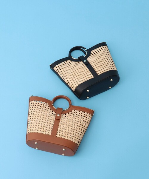 NOLLEY’S（ノーリーズ）の「【ANTONELLO MASI/アントネッロマージ】◇【WEB限定】ラタンリングハンドルトートバッグ（トートバッグ・レディース・ベージュ系その他3/ブラック系その他3・FREE）」の17枚目の写真