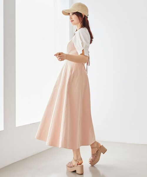 MAJESTIC LEGON（マジェスティックレゴン）の「タックスリーブトップス（Tシャツ/カットソー・レディース・ブラック系その他/ブラック/アイボリー/ピンク・MEDIUM）」の19枚目の写真