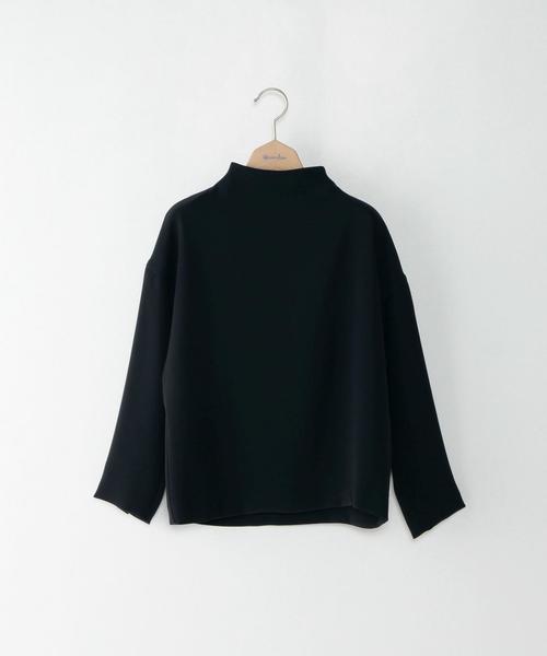 Steven Alan（スティーブンアラン）の「＜Steven Alan＞DOUBLE CLOTH BOTTLE NECK BLOUSE/ﾌﾞﾗｳｽ◆（シャツ/ブラウス・レディース・ホワイト/オリーブ/ネイビー・MEDIUM/SMALL）」の3枚目の写真
