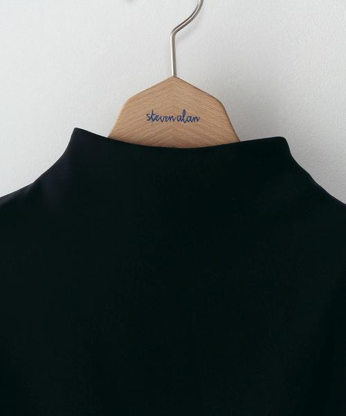 Steven Alan（スティーブンアラン）の「＜Steven Alan＞DOUBLE CLOTH BOTTLE NECK BLOUSE/ﾌﾞﾗｳｽ◆（シャツ/ブラウス・レディース・ホワイト/オリーブ/ネイビー・MEDIUM/SMALL）」の5枚目の写真