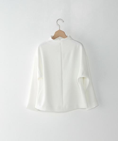 Steven Alan（スティーブンアラン）の「＜Steven Alan＞DOUBLE CLOTH BOTTLE NECK BLOUSE/ﾌﾞﾗｳｽ◆（シャツ/ブラウス・レディース・ホワイト/オリーブ/ネイビー・MEDIUM/SMALL）」の11枚目の写真