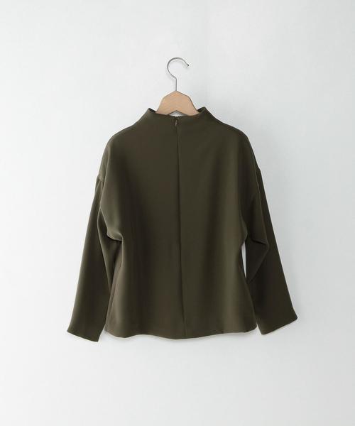 Steven Alan（スティーブンアラン）の「＜Steven Alan＞DOUBLE CLOTH BOTTLE NECK BLOUSE/ﾌﾞﾗｳｽ◆（シャツ/ブラウス・レディース・ホワイト/オリーブ/ネイビー・MEDIUM/SMALL）」の13枚目の写真