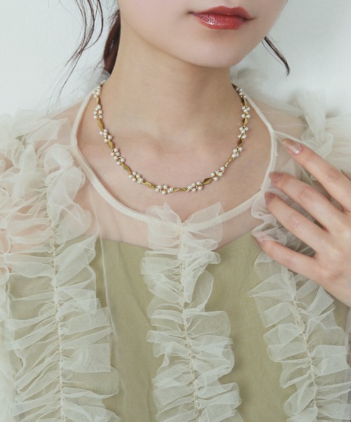 Kana(カナ)の「ミニパール メタル ネックレス 結婚式 お呼ばれ デイリー(ネックレス・レディース・ゴールド/シルバー・フリー)」の11枚目の写真