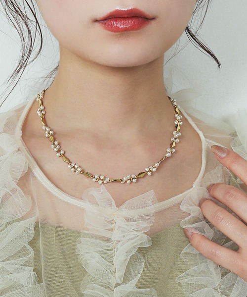 Kana(カナ)の「ミニパール メタル ネックレス 結婚式 お呼ばれ デイリー(ネックレス・レディース・ゴールド/シルバー・フリー)」の10枚目の写真