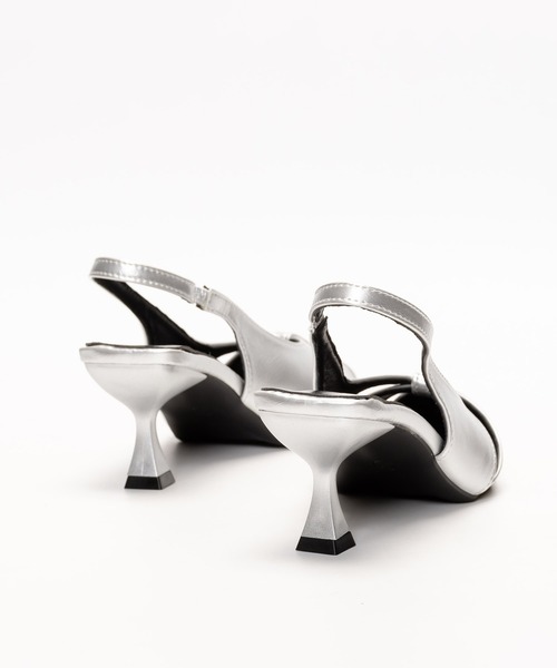 SVEC（シュベック）の「ポインテッドトゥ バックストラップパンプス（パンプス・レディース・ブラック/シルバー・35/36/37/38/39）」の7枚目の写真