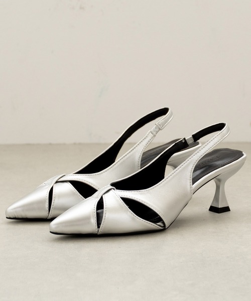 SVEC（シュベック）の「ポインテッドトゥ バックストラップパンプス（パンプス・レディース・ブラック/シルバー・35/36/37/38/39）」の13枚目の写真