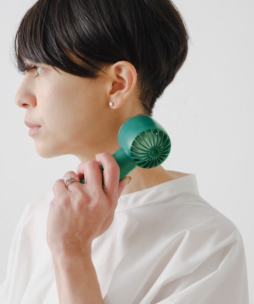 BIRTHDAY BAR（バースデイバー）の「handheld cooling fan 冷却プレート付扇風機（生活家電・レディース・ホワイト/グリーン・フリー）」の8枚目の写真