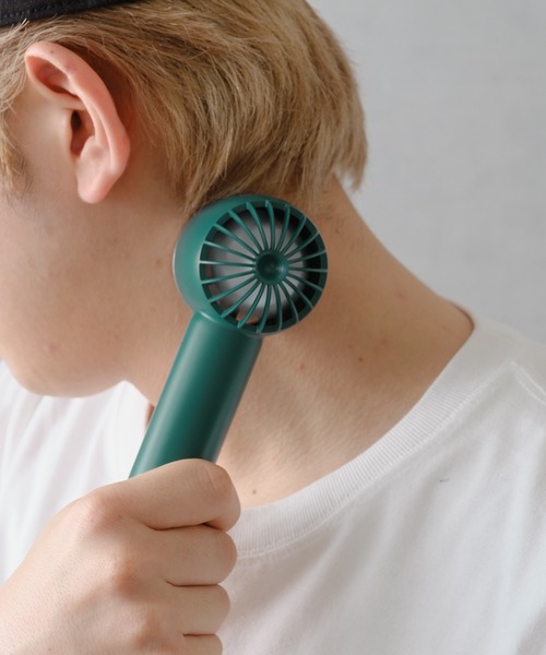 BIRTHDAY BAR（バースデイバー）の「handheld cooling fan 冷却プレート付扇風機（生活家電・レディース・ホワイト/グリーン・フリー）」の17枚目の写真