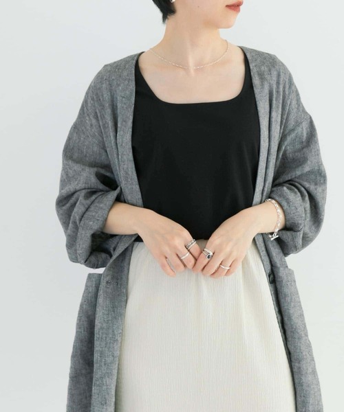 URBAN RESEARCH(アーバンリサーチ)の「スクエアネックタンクトップ(タンクトップ・レディース・ブラック/イエロー系その他/ホワイト・FREE)」の6枚目の写真