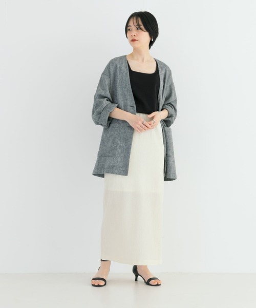 URBAN RESEARCH(アーバンリサーチ)の「スクエアネックタンクトップ(タンクトップ・レディース・ブラック/イエロー系その他/ホワイト・FREE)」の8枚目の写真