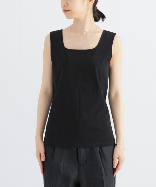 URBAN RESEARCH(アーバンリサーチ)の「スクエアネックタンクトップ(タンクトップ・レディース・ブラック/イエロー系その他/ホワイト・FREE)」の10枚目の写真