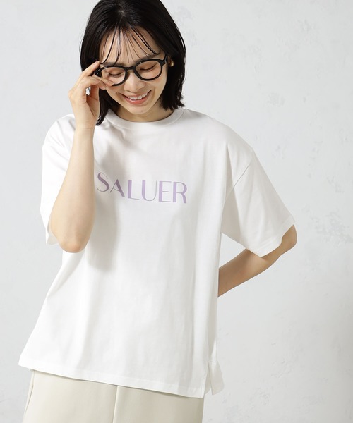FOUND GOOD（ファウンドグッド）の「アソートプリント半袖Tシャツ（Tシャツ/カットソー・レディース・ブラック/ホワイト系5/パープル系2/ネイビー・L/M/S）」の4枚目の写真