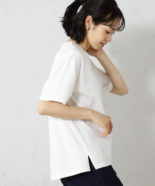 FOUND GOOD（ファウンドグッド）の「アソートプリント半袖Tシャツ（Tシャツ/カットソー・レディース・ブラック/ホワイト系5/パープル系2/ネイビー・L/M/S）」の6枚目の写真