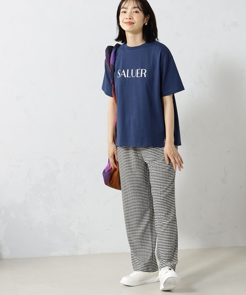 FOUND GOOD（ファウンドグッド）の「アソートプリント半袖Tシャツ（Tシャツ/カットソー・レディース・ブラック/ホワイト系5/パープル系2/ネイビー・L/M/S）」の13枚目の写真