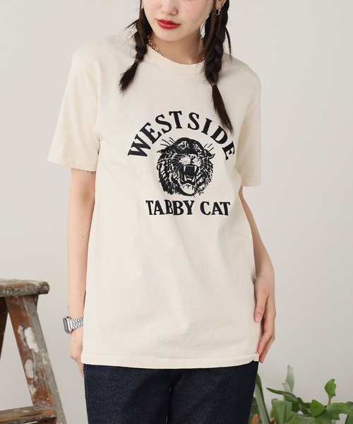 TABBY CAT CREWNECK T-SHIRTS MIXTAカレンソロジー ミクスタ TABBY CAT SS CREWNECK T-SHIRTS Mixta レディース