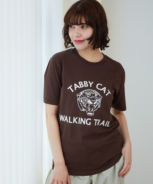 MIXTA（ミクスタ）の「MIXTA/ミクスタ TABBY CAT SS CREWNECK T
