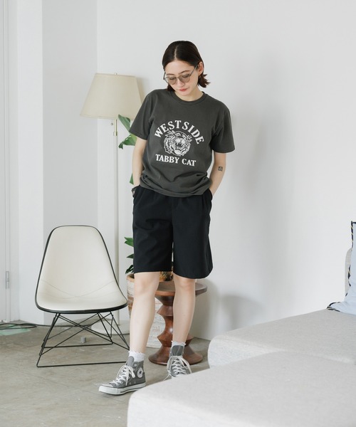 MIXTA（ミクスタ）の「MIXTA/ミクスタ  TABBY CAT SS CREWNECK T-SHIRTS Tシャツ（Tシャツ/カットソー・レディース・ブラウン/スミクロ/キャメル/ナチュラル/ブラック・M/S）」の16枚目の写真