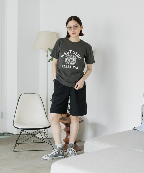 MIXTA（ミクスタ）の「MIXTA/ミクスタ  TABBY CAT SS CREWNECK T-SHIRTS Tシャツ（Tシャツ/カットソー・レディース・ブラウン/スミクロ/キャメル/ナチュラル/ブラック・M/S）」の17枚目の写真