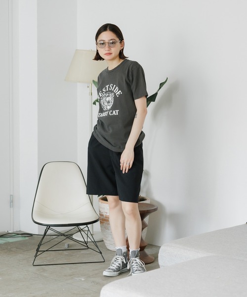 MIXTA（ミクスタ）の「MIXTA/ミクスタ  TABBY CAT SS CREWNECK T-SHIRTS Tシャツ（Tシャツ/カットソー・レディース・ブラウン/スミクロ/キャメル/ナチュラル/ブラック・M/S）」の18枚目の写真