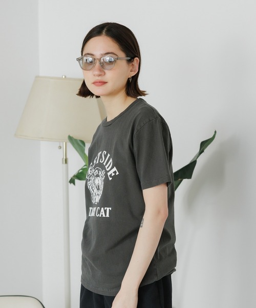 MIXTA（ミクスタ）の「MIXTA/ミクスタ  TABBY CAT SS CREWNECK T-SHIRTS Tシャツ（Tシャツ/カットソー・レディース・ブラウン/スミクロ/キャメル/ナチュラル/ブラック・M/S）」の14枚目の写真