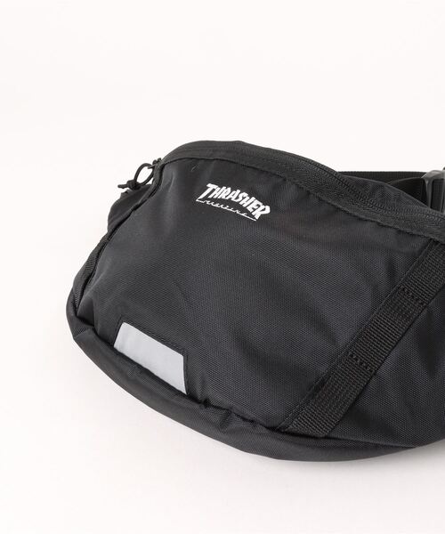 THRASHER（スラッシャー）の「スラッシャー RUNNING PUSH Waist Bag ウエストバッグ ボディーバッグ 大人カジュアル（ボディバッグ/ウエストポーチ・メンズ・ブラック系その他/ブラック系その他3/ブラック系その他2・FREE）」の5枚目の写真