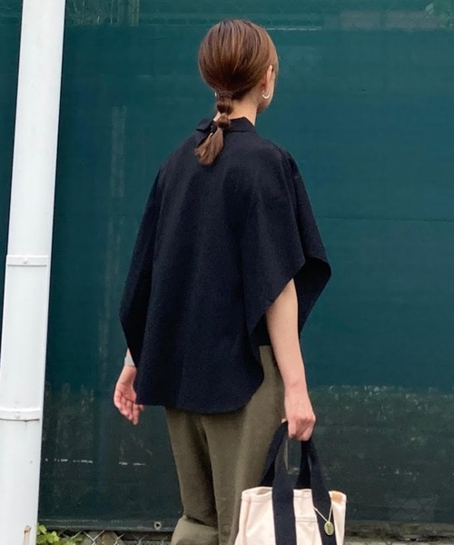 LBC（エルビーシー）の「シルケット襟付きプルオーバー（Tシャツ/カットソー・レディース・ブラック/ホワイト/ミント/ネイビー・M）」の9枚目の写真