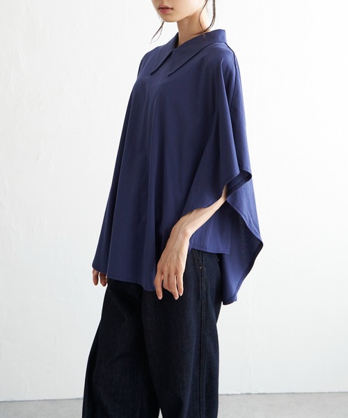 LBC（エルビーシー）の「シルケット襟付きプルオーバー（Tシャツ/カットソー・レディース・ブラック/ホワイト/ミント/ネイビー・M）」の15枚目の写真