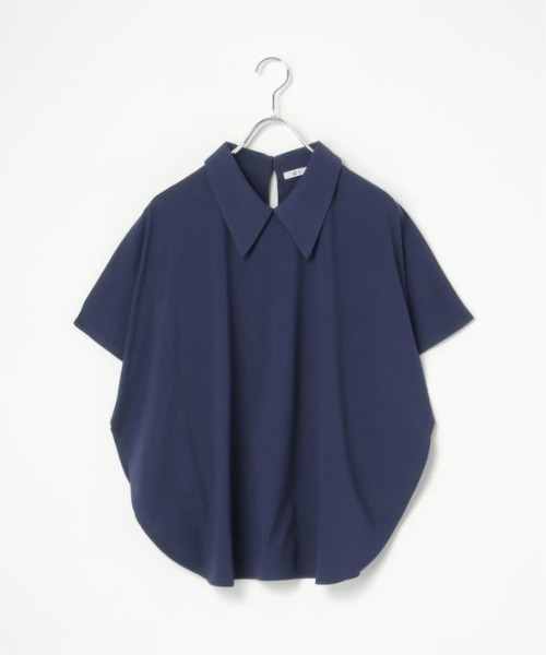 LBC（エルビーシー）の「シルケット襟付きプルオーバー（Tシャツ/カットソー・レディース・ブラック/ホワイト/ミント/ネイビー・M）」の18枚目の写真