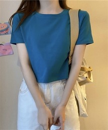 ショート丈半袖Tシャツ