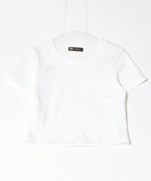 FREE STYLISTS（フリー スタイリスト）の「ショート丈半袖Tシャツ（Tシャツ/カットソー・レディース・パープル/ブラック/ブルー/オレンジ/ホワイト/グリーン/ライトピンク/ピンク系その他・L/M）」の22枚目の写真