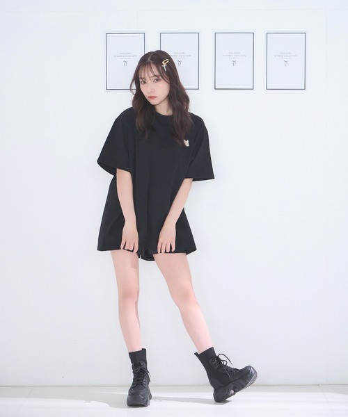 ANDGEEBEE(アンジービー)の「UNISEX フェネックワッペンT(Tシャツ/カットソー・レディース・ホワイト/ブラック・FREE)」の10枚目の写真