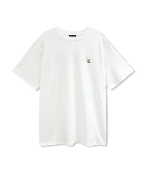 ANDGEEBEE(アンジービー)の「UNISEX フェネックワッペンT(Tシャツ/カットソー・レディース・ホワイト/ブラック・FREE)」の16枚目の写真