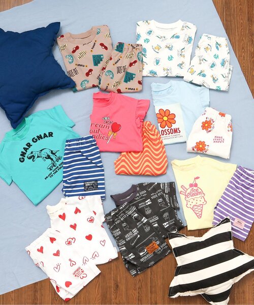 BREEZE（ブリーズ）の「【接触冷感・吸水速乾】バラエティーユニパジャマ（ルームウェア/パジャマ・キッズ・オフホワイト/クリーム/エメラルド/チャコール・90/100/110/120/80/130/140/150）」の7枚目の写真