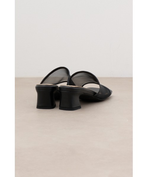 AZUL by moussy(アズールバイマウジー)の「シアーミュール(パンプス・レディース・ブラック/シルバー・SMALL/MEDIUM/LL/LARGE)」の7枚目の写真
