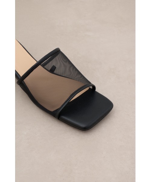 AZUL by moussy(アズールバイマウジー)の「シアーミュール(パンプス・レディース・ブラック/シルバー・SMALL/MEDIUM/LL/LARGE)」の8枚目の写真