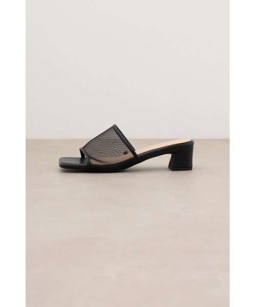 AZUL by moussy(アズールバイマウジー)の「シアーミュール(パンプス・レディース・ブラック/シルバー・SMALL/MEDIUM/LL/LARGE)」の5枚目の写真