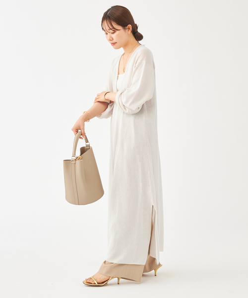 plage（プラージュ）の「paper/CO フカVネック ワンピース（ワンピース