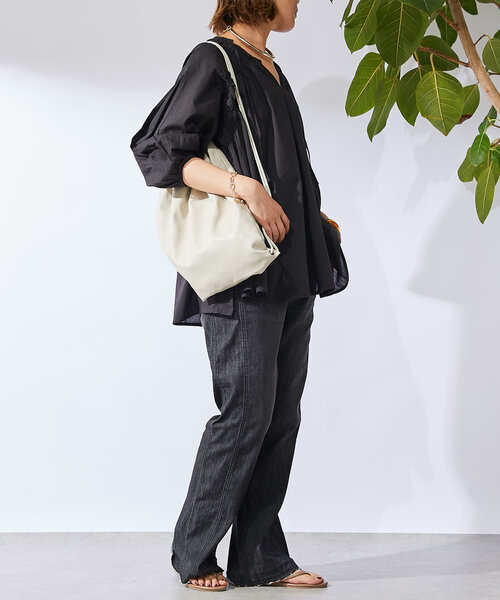 un dix cors（アンディコール）の「レザーナップザック（バックパック/リュック・レディース・ブラック/アイボリー・FREE）」の18枚目の写真