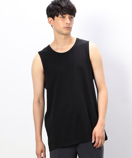 COMME CA ISM(コムサイズム)の「ルーズフィット タンクトップ(タンクトップ・メンズ・ブラック/ホワイト・MEDIUM/LARGE)」の1枚目の写真