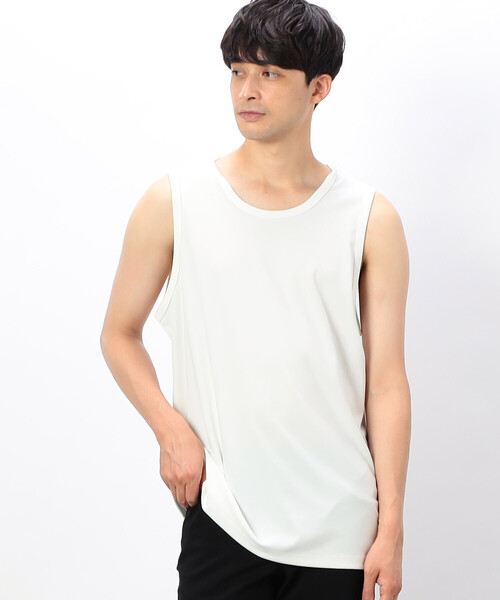 COMME CA ISM(コムサイズム)の「ルーズフィット タンクトップ(タンクトップ・メンズ・ブラック/ホワイト・MEDIUM/LARGE)」の4枚目の写真