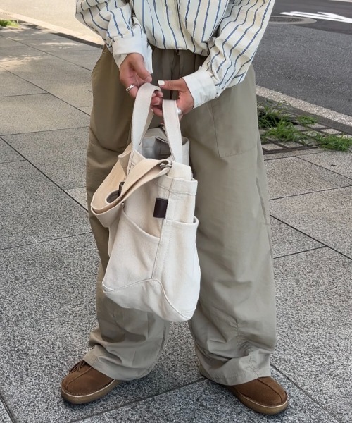 INTER FACTORY（インターファクトリー）の「さいとうなる - 3wayキャンバスバッグ - made in INTER FACTORY（トートバッグ・レディース・ナチュラル・FREE）」の8枚目の写真