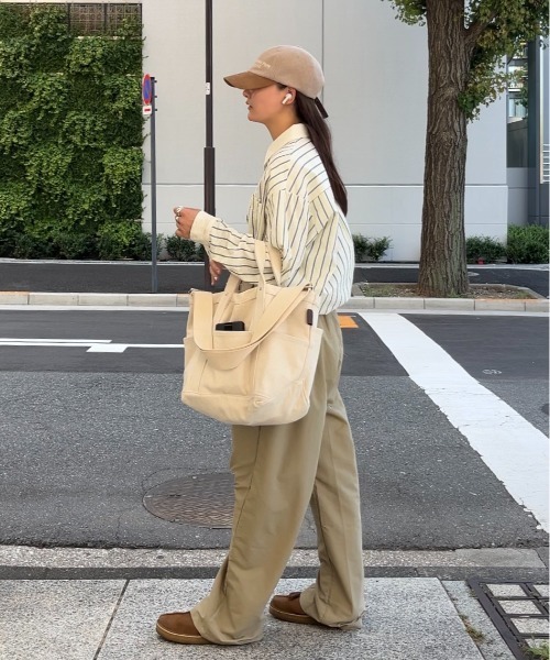 INTER FACTORY（インターファクトリー）の「さいとうなる - 3wayキャンバスバッグ - made in INTER FACTORY（トートバッグ・レディース・ナチュラル・FREE）」の9枚目の写真