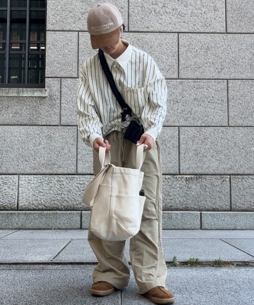 INTER FACTORY（インターファクトリー）の「さいとうなる - 3wayキャンバスバッグ - made in INTER FACTORY（トートバッグ・レディース・ナチュラル・FREE）」の10枚目の写真